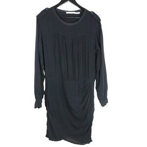 Isabel Marant Etoile Bateau Neckline Knee-Length Black Dress Size 40